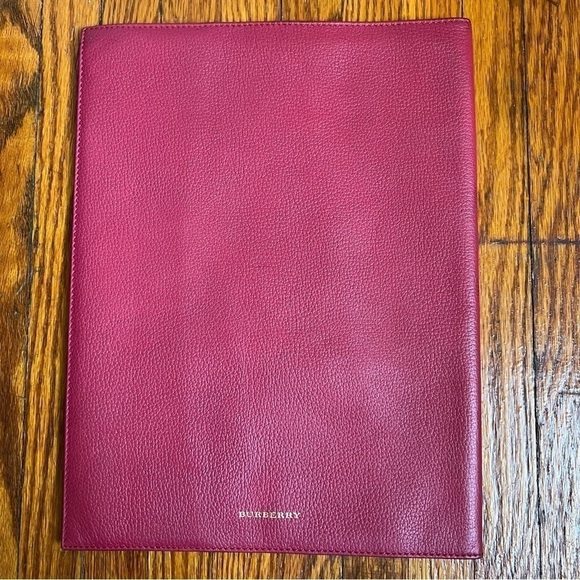 Burberry Burgundy Portfolio / Document Carrier, Made in Italy